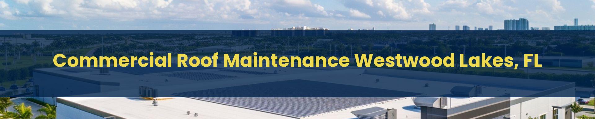 Commercial Roof Maintenance Westwood Lakes, Florida